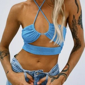 Princess Polly Vanessa Top Blue